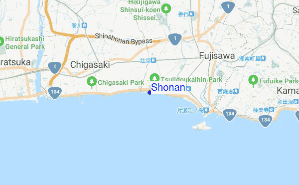 Shonan location map