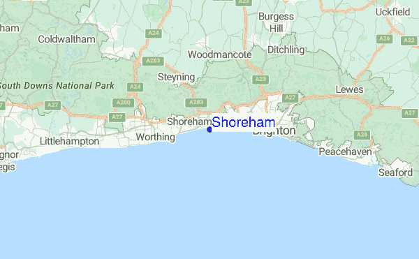 Shoreham Location Map