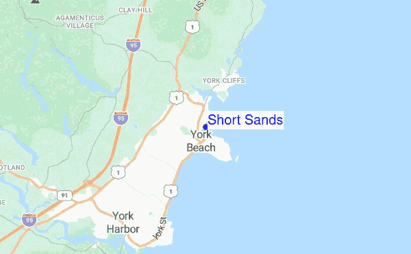 Short Sands location map