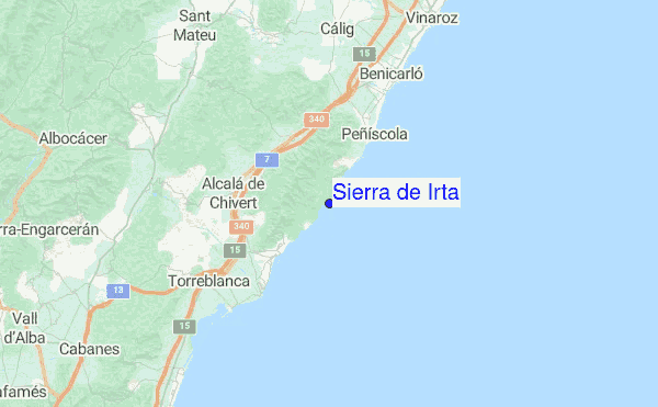Sierra de Irta Location Map