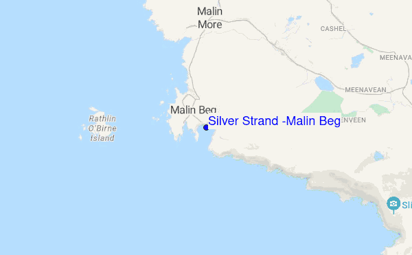 Silver Strand (Malin Beg) location map