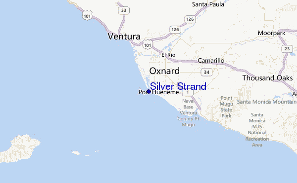 Silver Strand Location Map