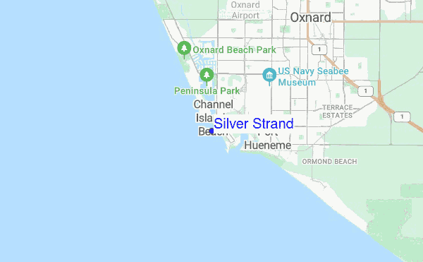 Silver Strand location map