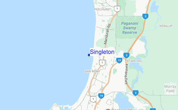 Singleton location map