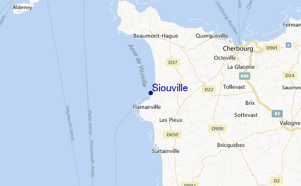 Siouville Location Map