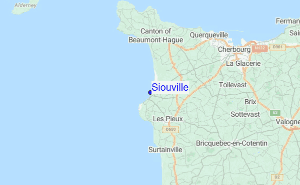 Siouville Location Map