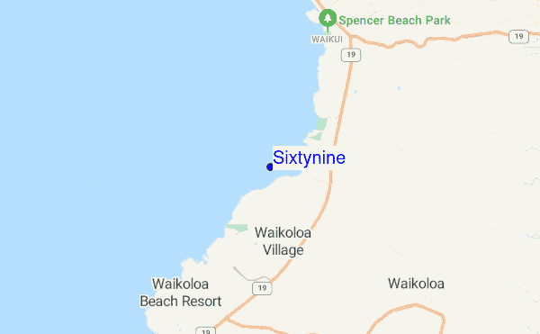 Sixtynine location map