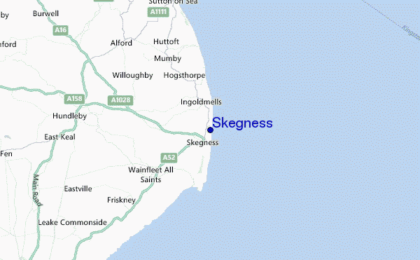 Skegness Location Map