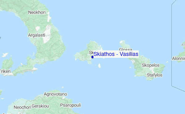 Skiathos - Vasilias Location Map