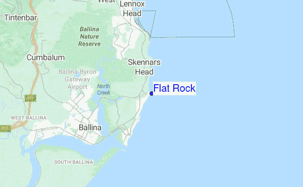 Flat Rock location map