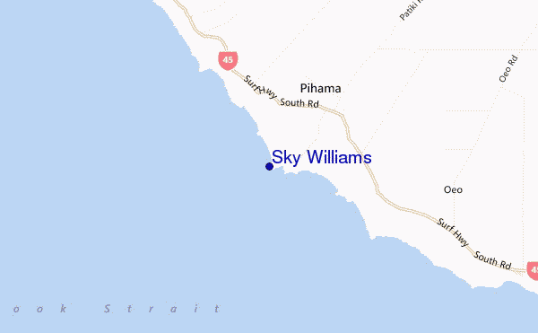 Sky Williams location map
