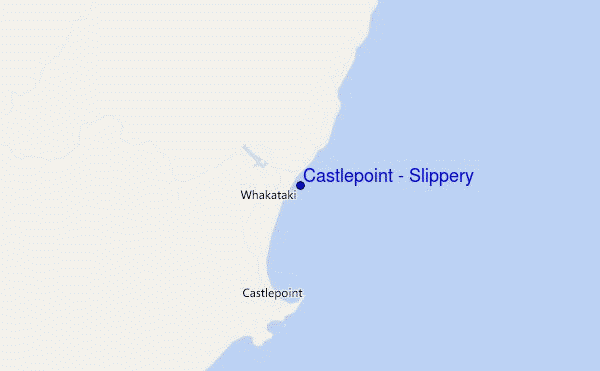 Castlepoint - Slippery location map