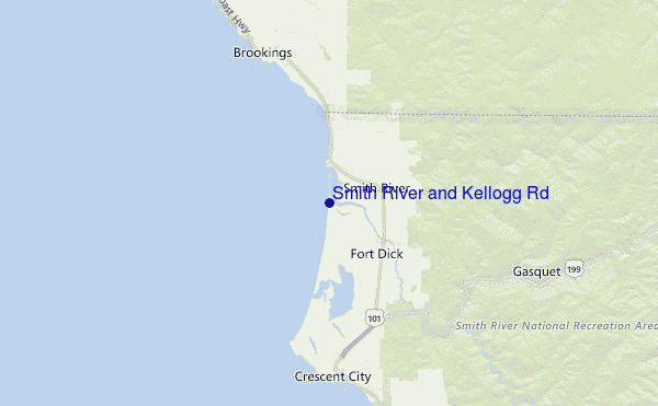Smith River and Kellogg Rd Location Map