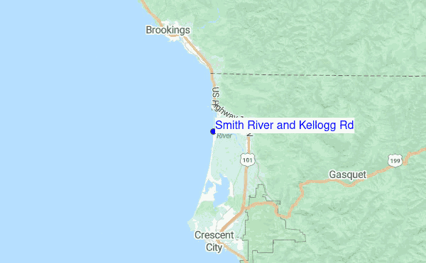 Smith River and Kellogg Rd Location Map