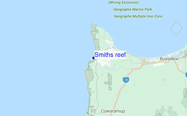 Smiths reef Location Map