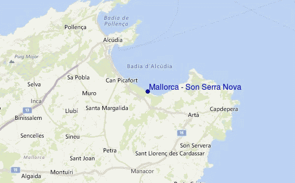 Mallorca - Son Serra Nova Location Map