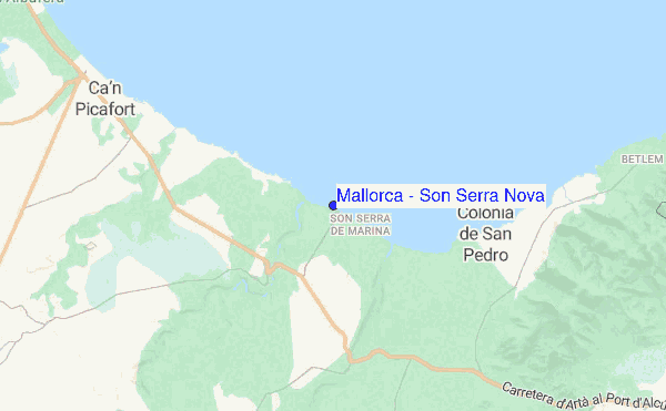 Mallorca - Son Serra Nova location map