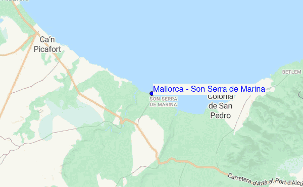 Mallorca - Son Serra de Marina location map