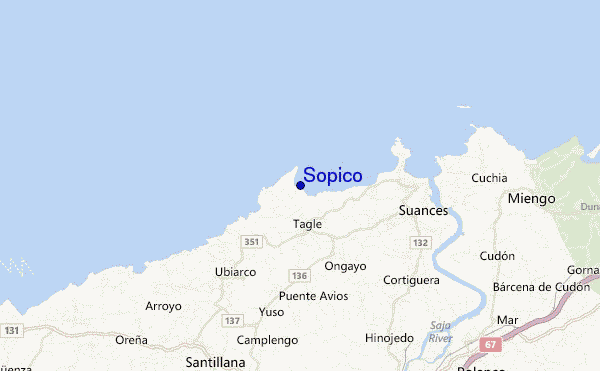Sopico location map