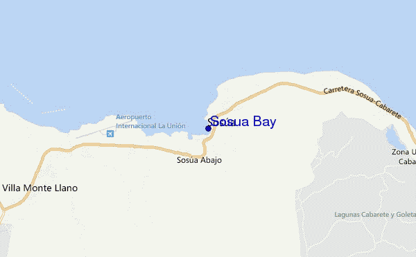 Sosua Bay location map