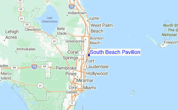 South Beach Pavilion Surf Forecast And Reports Florida South Beach Pavilion Regional Map