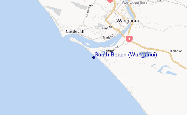 South Beach (Wanganui) location map