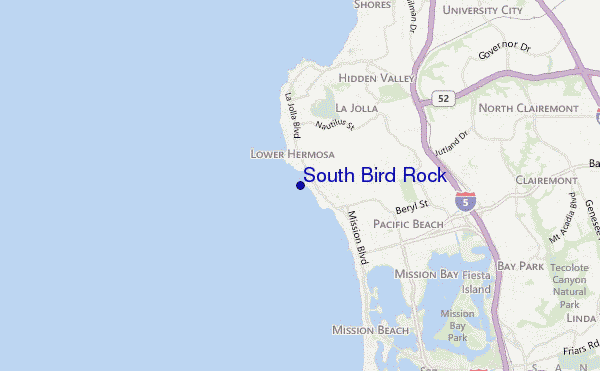 South Bird Rock location map