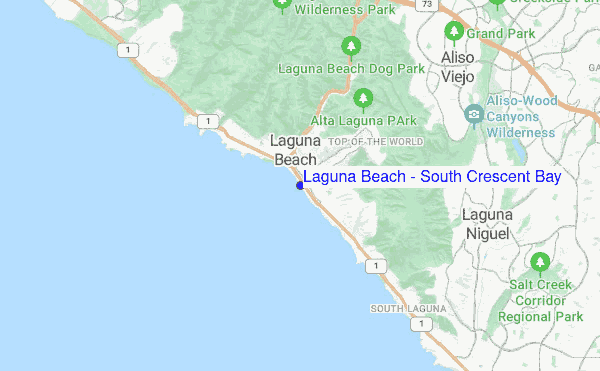 Laguna Beach - South Crescent Bay location map