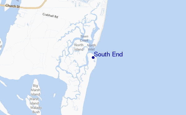 South End location map