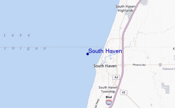 South Haven location map