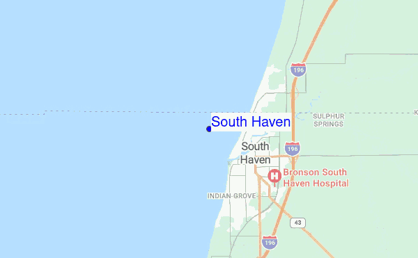 South Haven location map