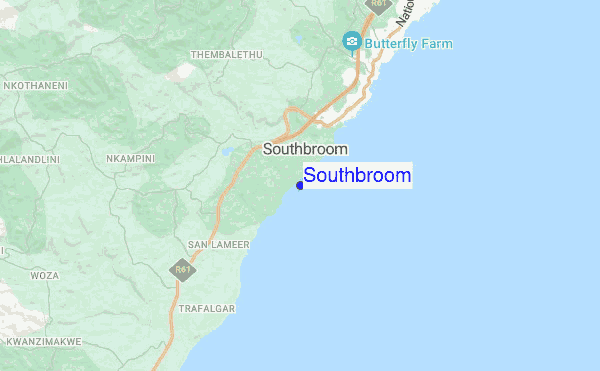 Southbroom location map