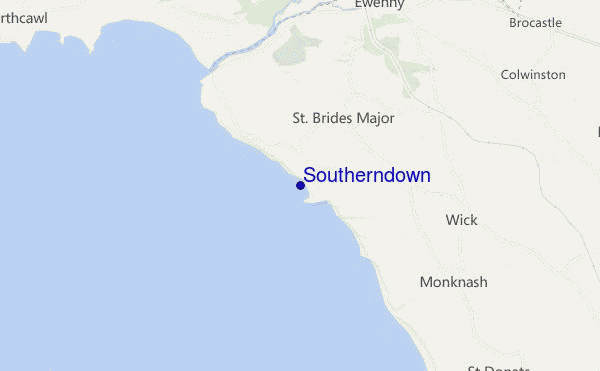 Southerndown location map