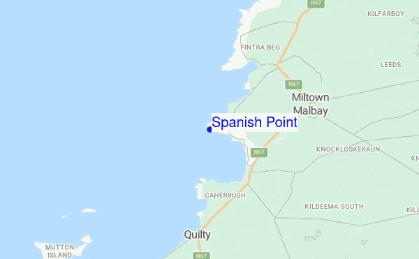 Spanish Point location map