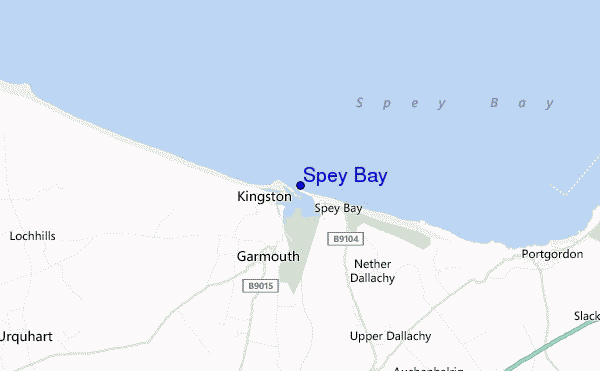 Spey Bay location map