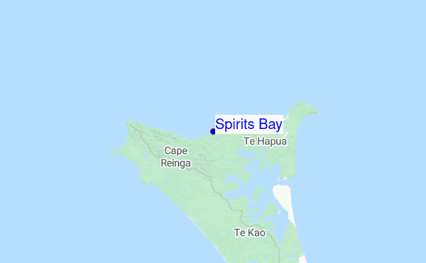 Spirits Bay Location Map