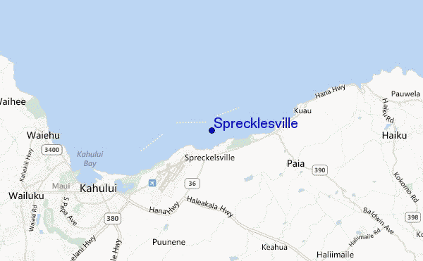 Sprecklesville location map