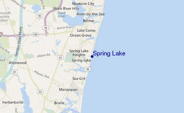 Spring Lake location map
