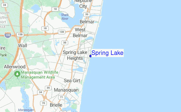 Spring Lake location map