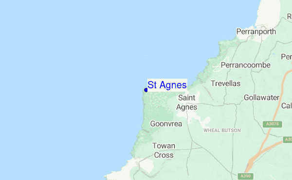 St Agnes location map