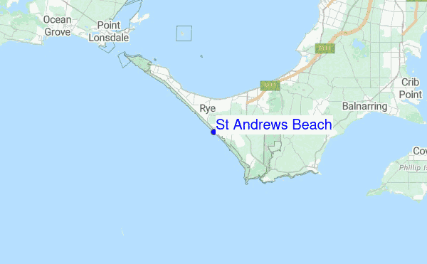 St Andrews Beach Surf Forecast And Reports Vic Mornington St Andrews Beach Regional Map Local