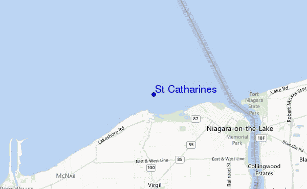 St Catharines location map