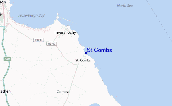 St Combs location map