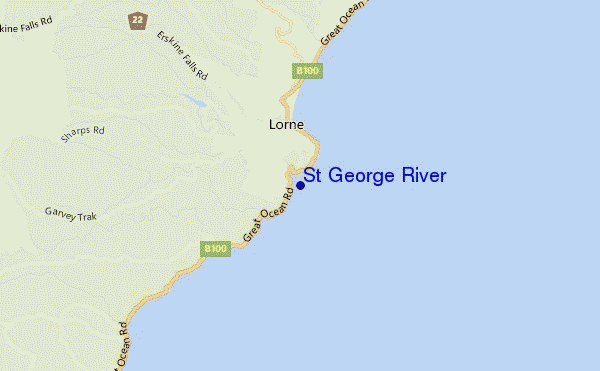 St George River location map