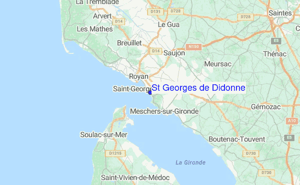 St Georges de Didonne Location Map