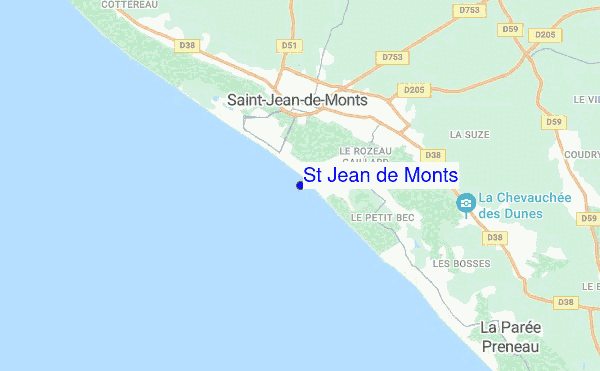 St Jean de Monts location map