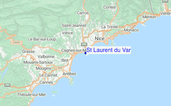 St Laurent du Var Location Map