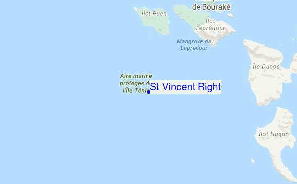 St Vincent Right location map