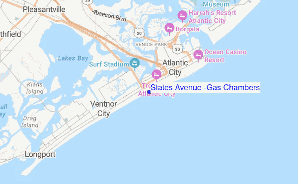 States Avenue (Gas Chambers) location map