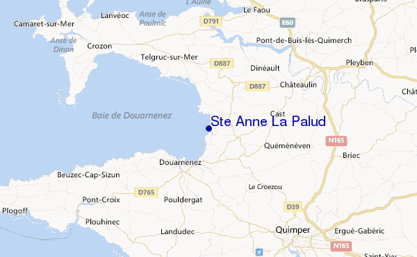 Ste Anne La Palud Location Map